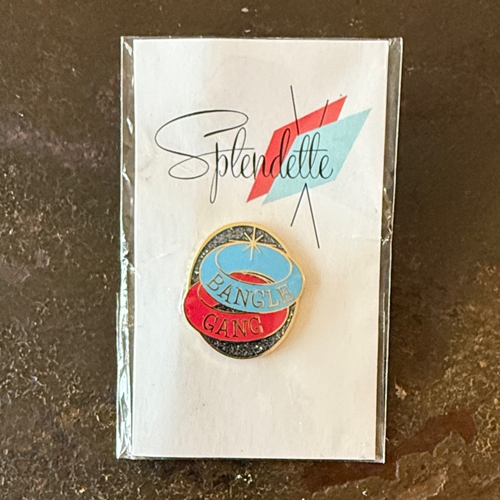 Splendette Bangle Gang Enamel Pin - Red, Blue, Gold